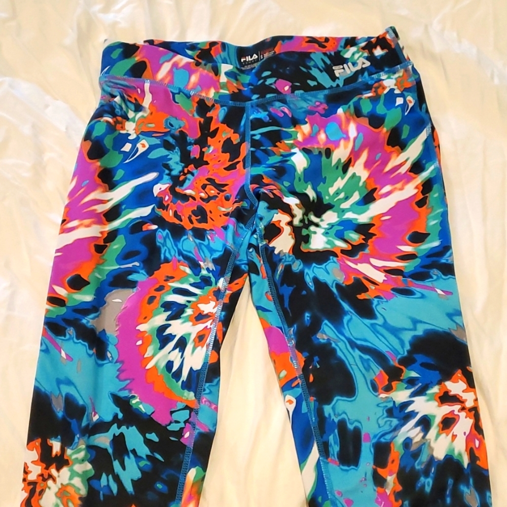 Fila Sport Running Colorful Leggings Small